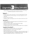 Diagnosing 3 Eating Disorders